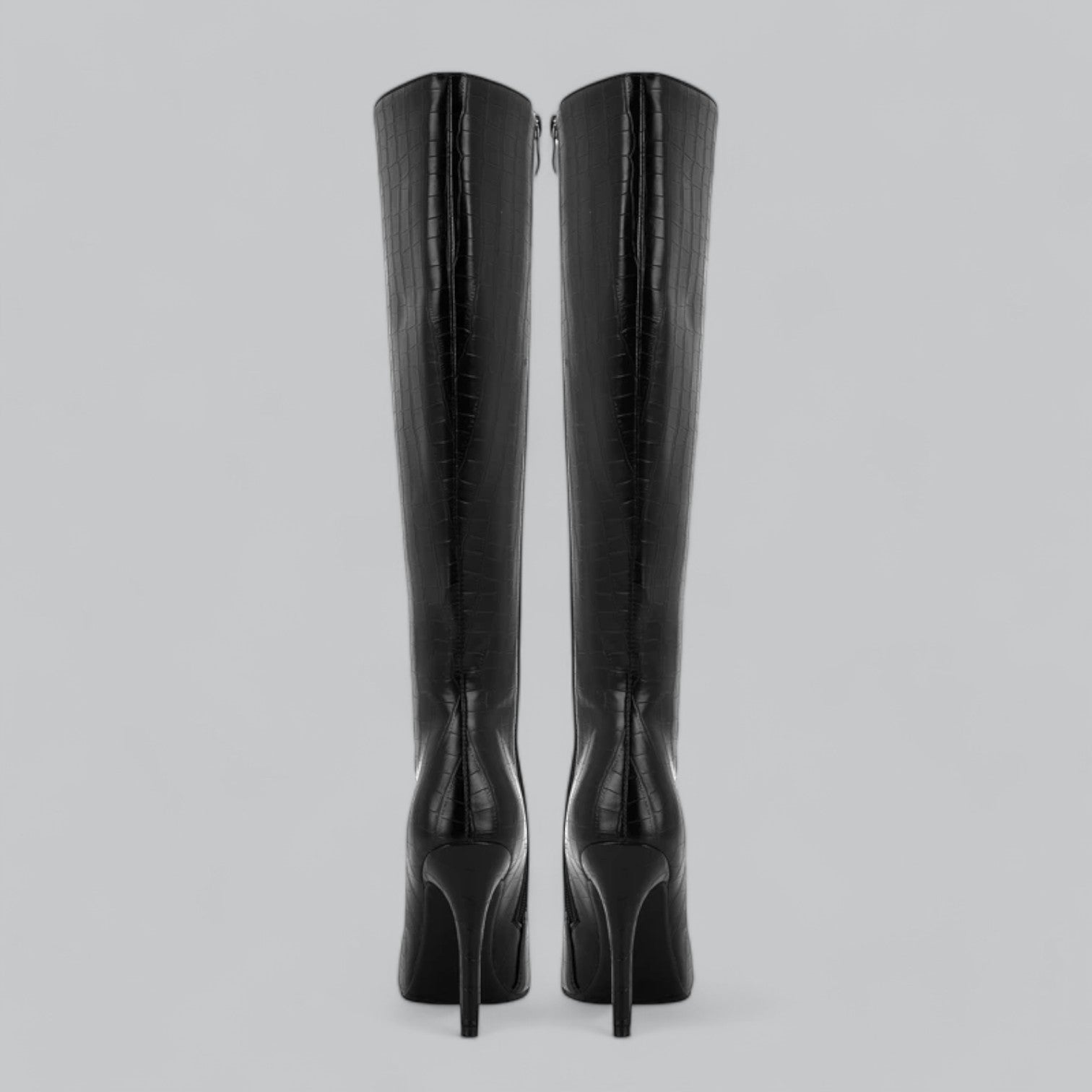 Vera | Pointed Toe Leather Heeled Boots-High Heel Boots-Urban Devyne-Urban Devyne
