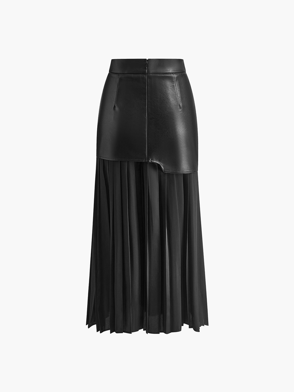 Esme | Asymmetric Pleated Maxi Skirt-Skirts-Urban Devyne-Urban Devyne