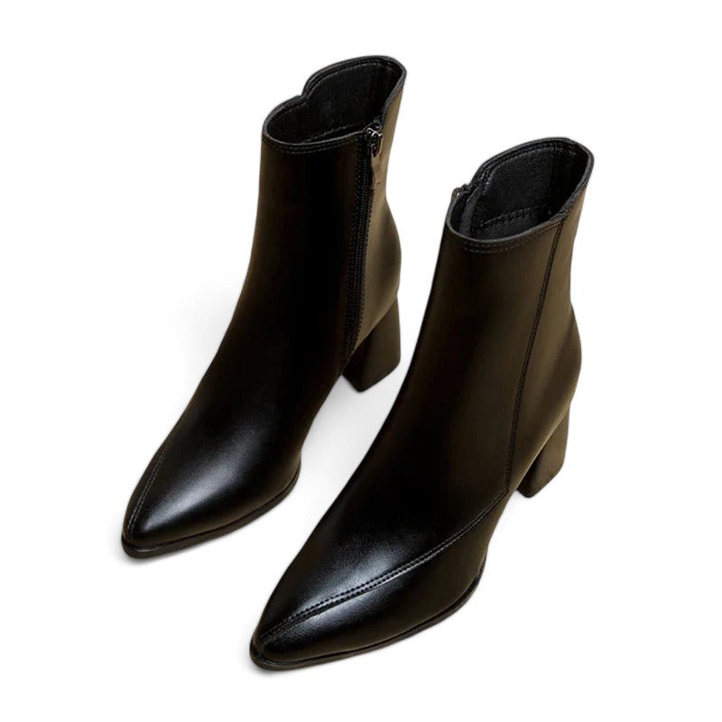 Uprise | Women's Side-Zip Block Heel Boots-Boots-Urban Devyne-Urban Devyne