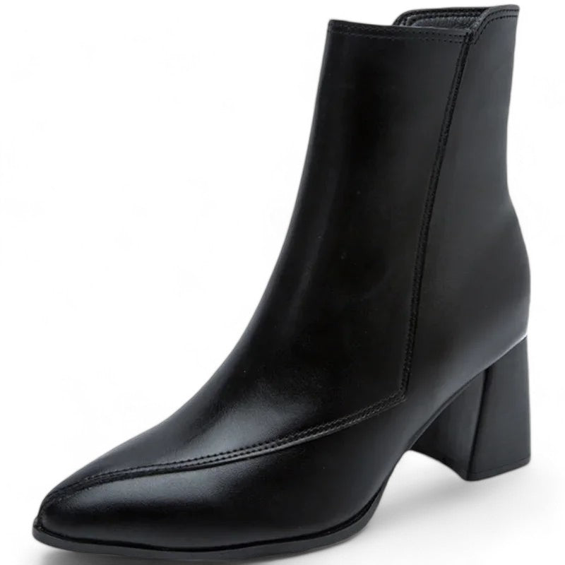 Uprise | Women's Side-Zip Block Heel Boots-Boots-Urban Devyne-Urban Devyne