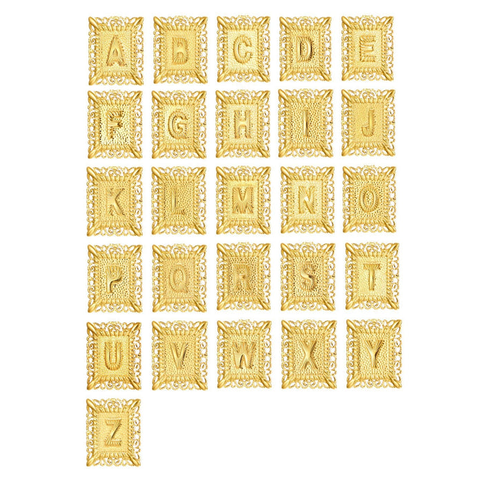 Beatrice 14k Initial & Cross Necklace Set
