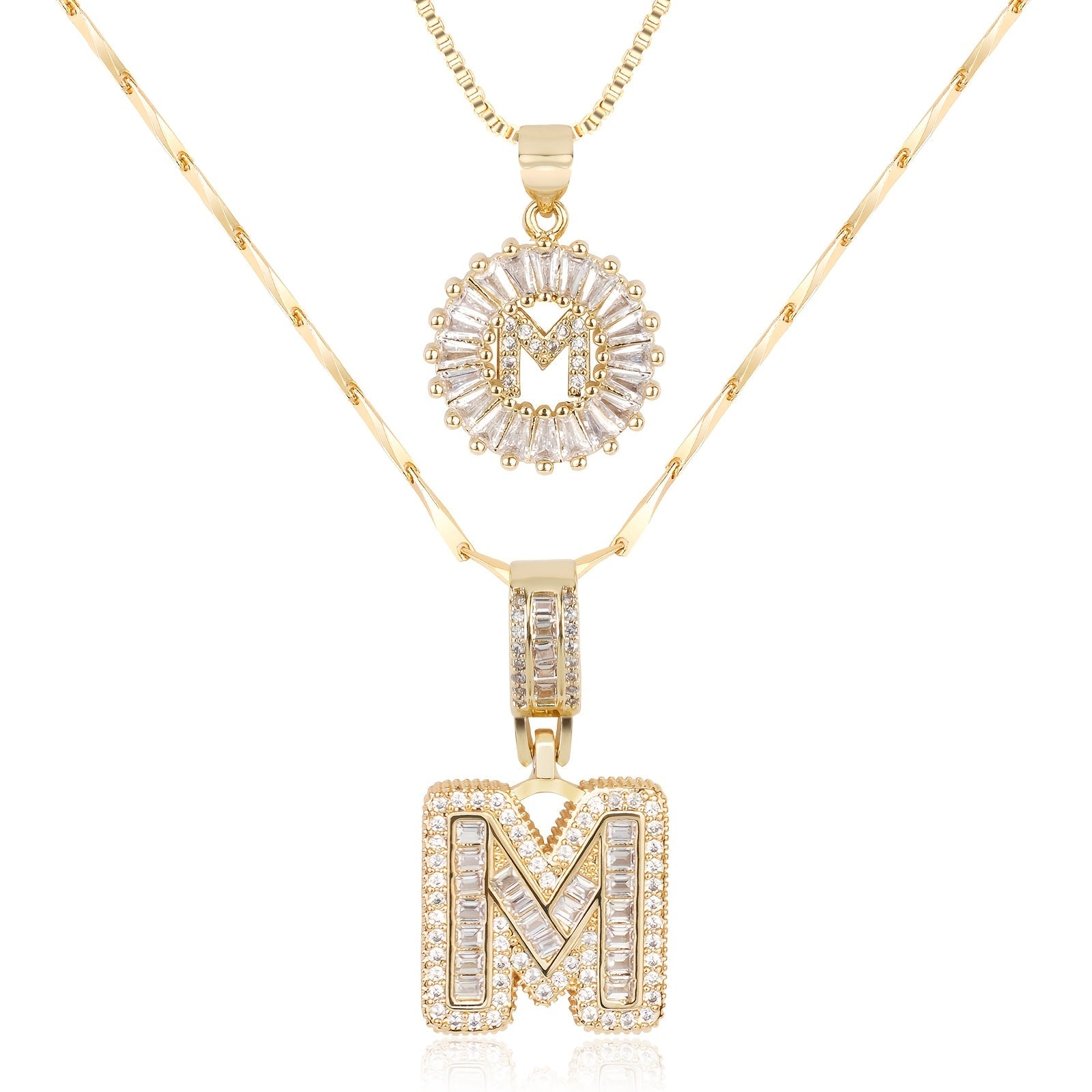 Olivia 14k Diamond Letter Initial Necklaces