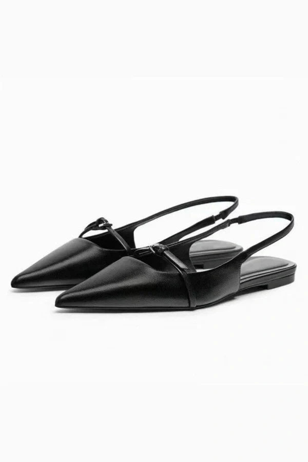 Elara | Slingback Pointed Toe Flats-Shoes-Urban Devyne-Black-35-Urban Devyne
