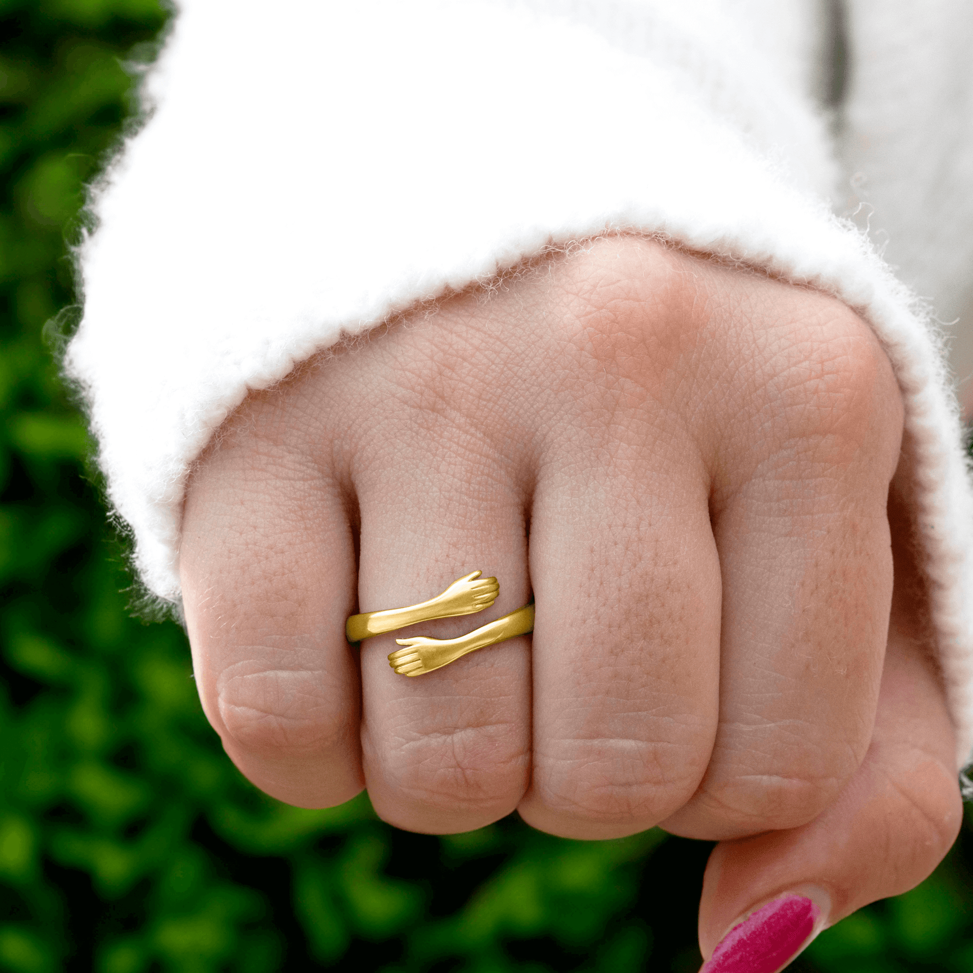 Hug From Heaven Gold Ring