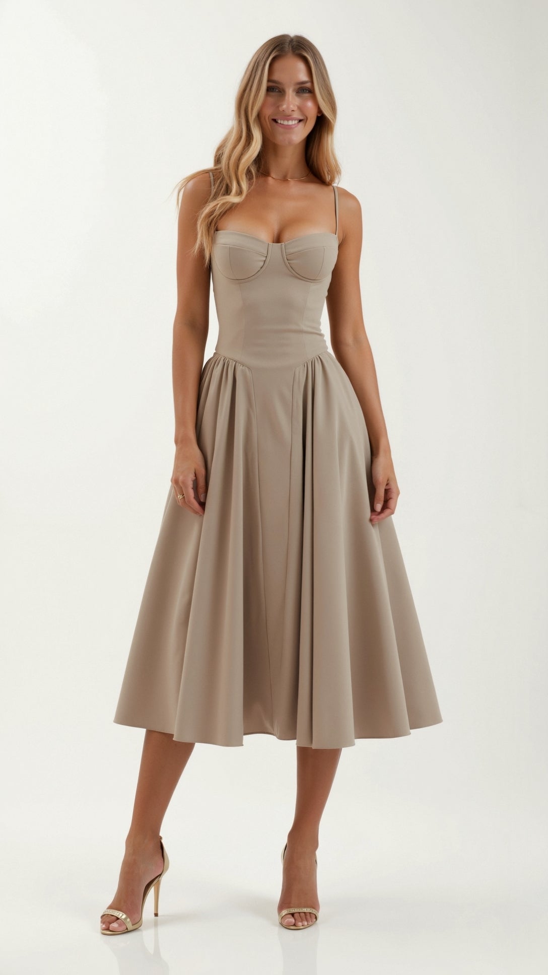 Soraya | Corset Midi Dress