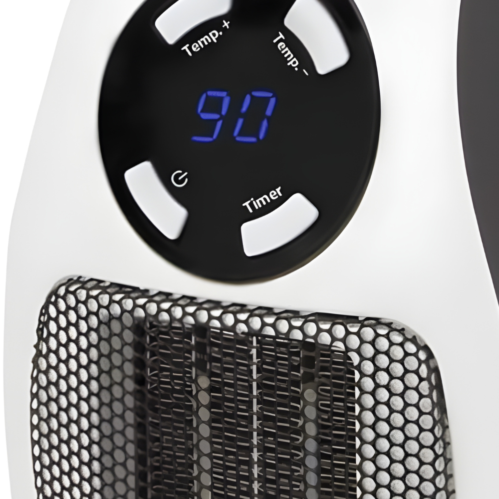 Ceramic Electric Space Heater Wall Plug with Adjustable Thermostat