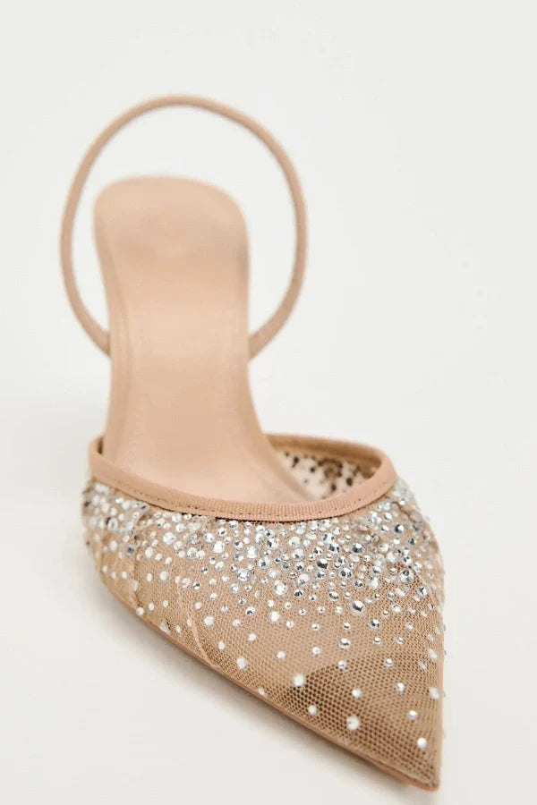 Calla | Heels with Crystal Embellishments-High Heels-Urban Devyne-Urban Devyne