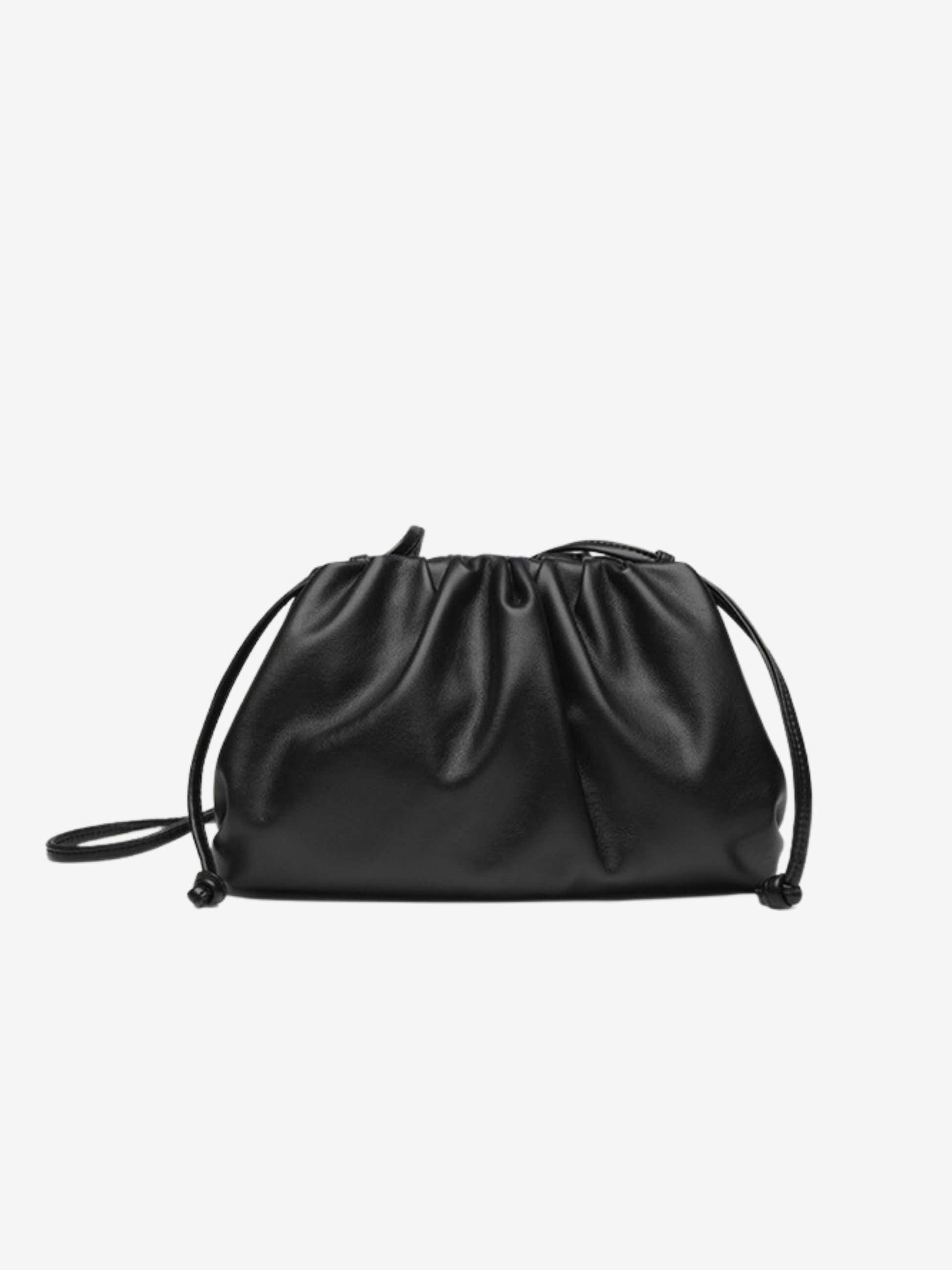 Charlotte | Soft Leather Bag with Pouch Silhouette-Shoulder bags-Urban Devyne-Black-Urban Devyne