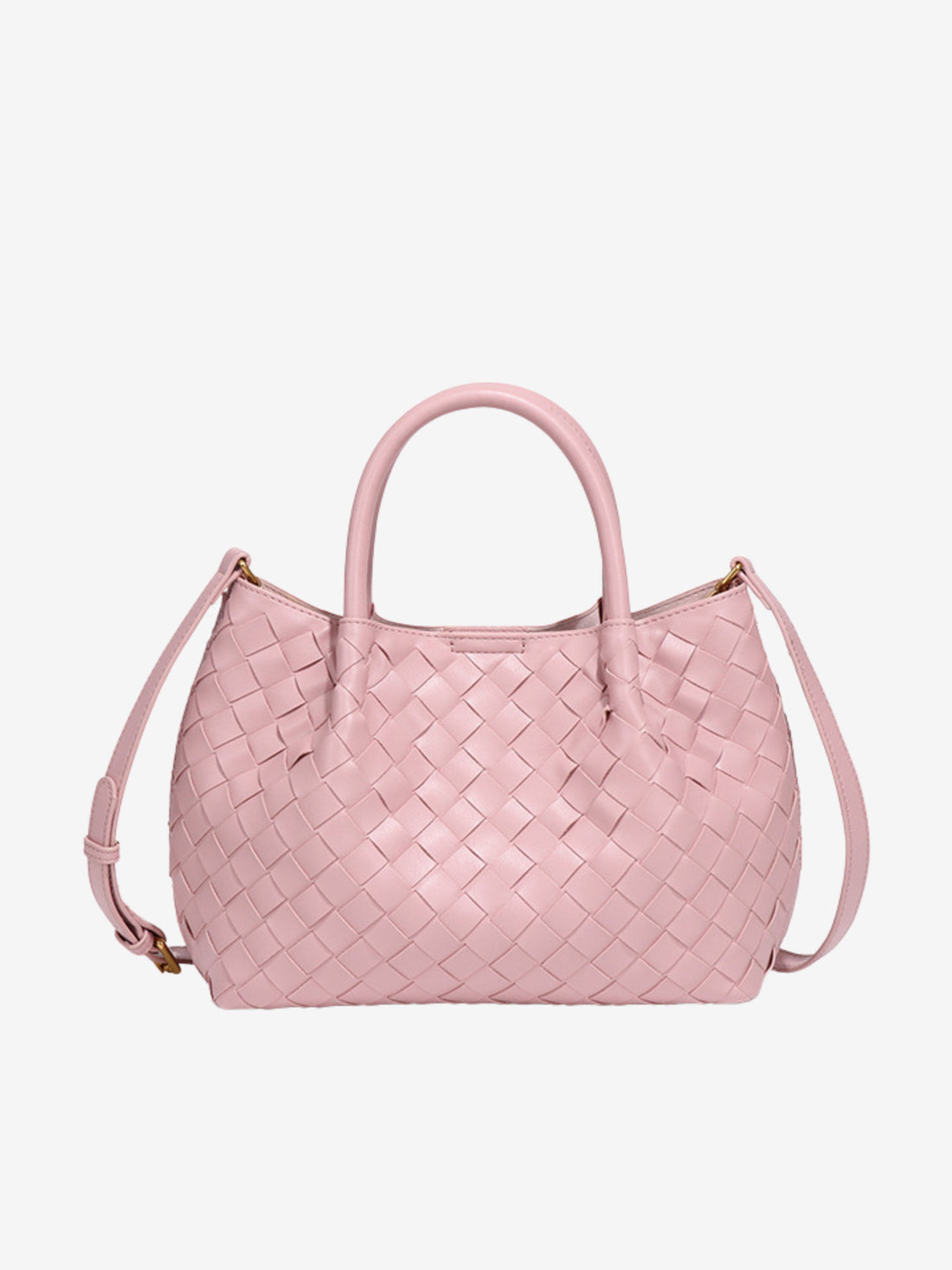 Jasmine | Woven Mini Tote Bag-Shoulder Bag-Urban Devyne-Light Pink-Urban Devyne