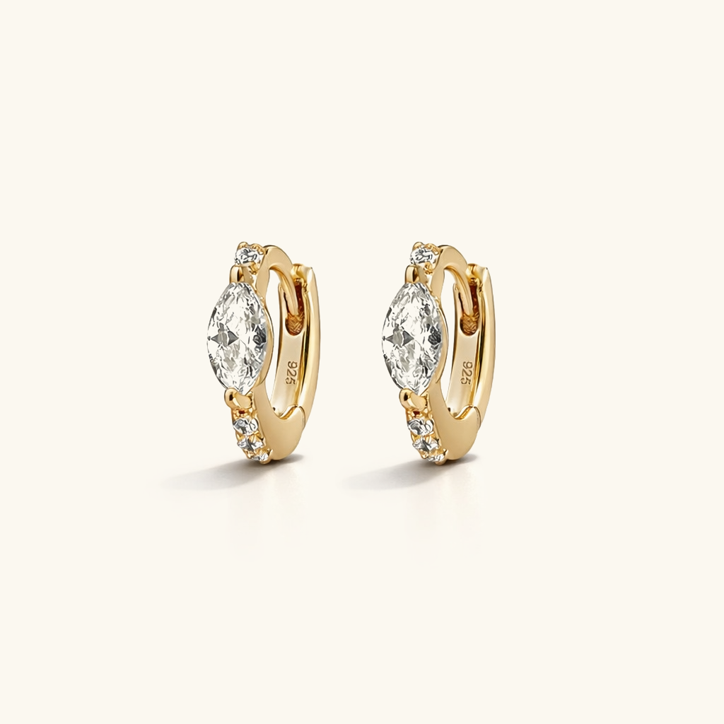 Mini Diamond Hoops