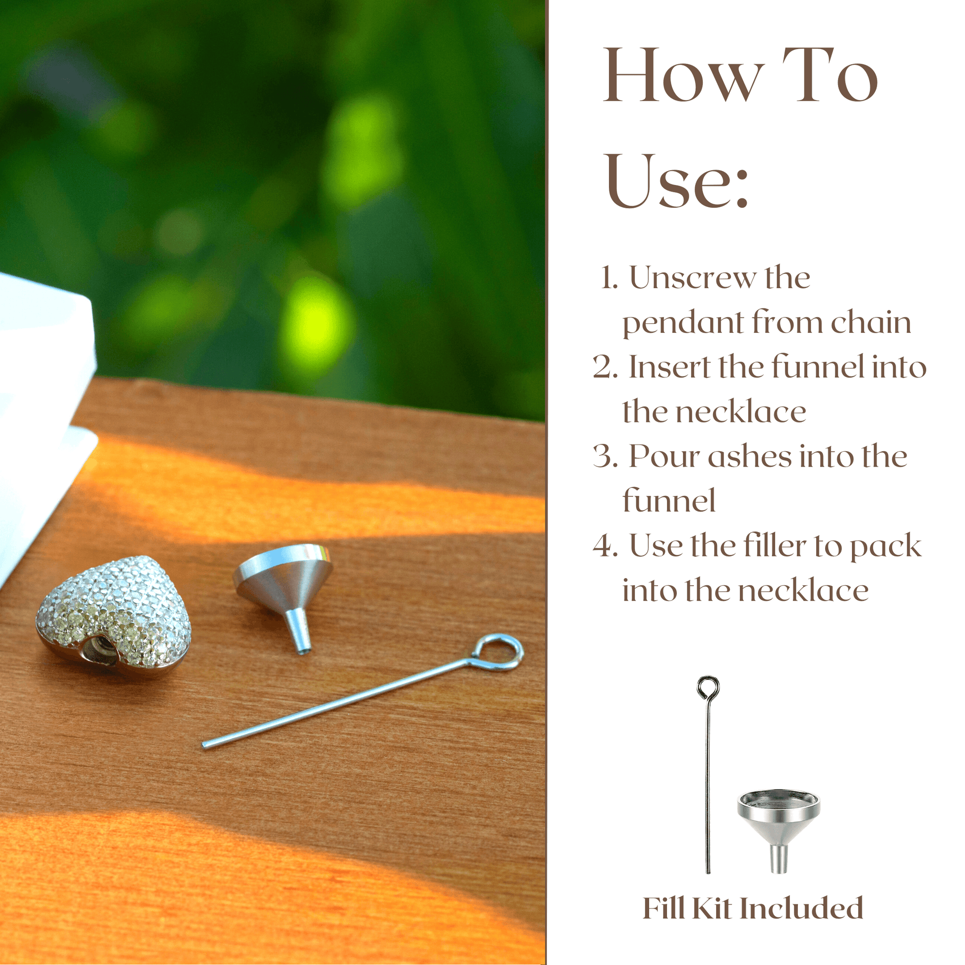 Urn Necklace Forever In My Heart