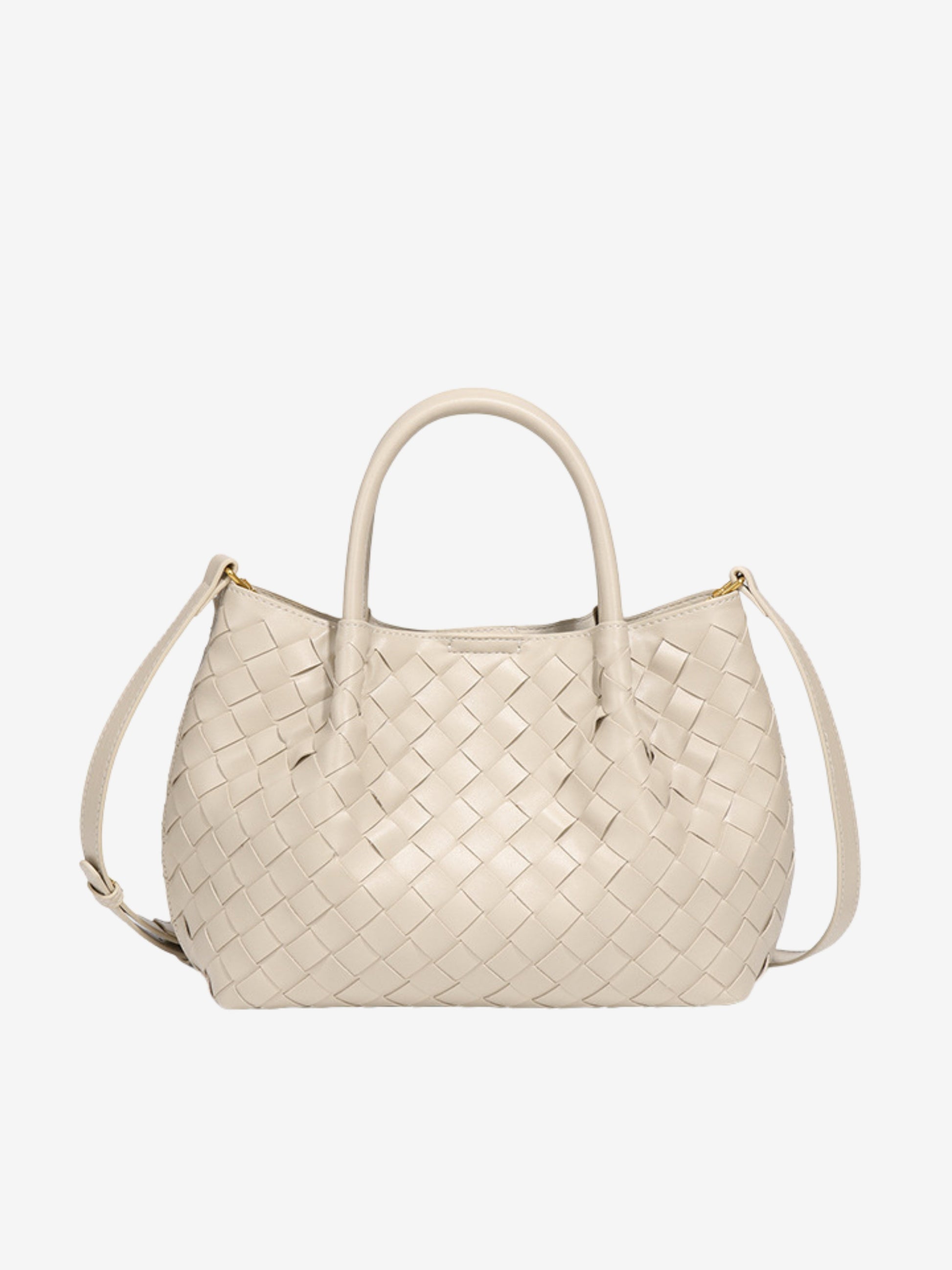 Jasmine | Woven Mini Tote Bag-Shoulder Bag-Urban Devyne-Off White-Urban Devyne