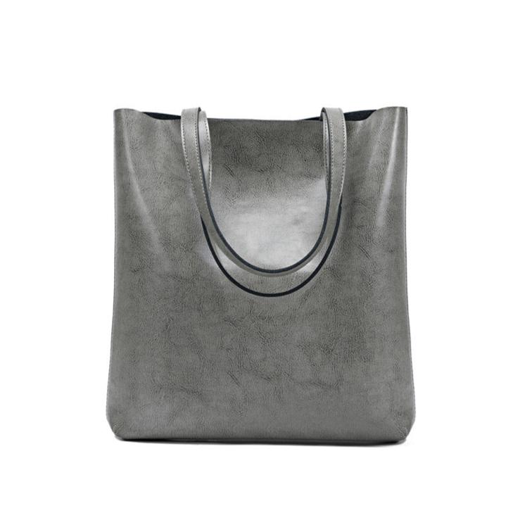 Annabelle | Leather Tote Bag-Shoulder Bag-Urban Devyne-Grey-Urban Devyne