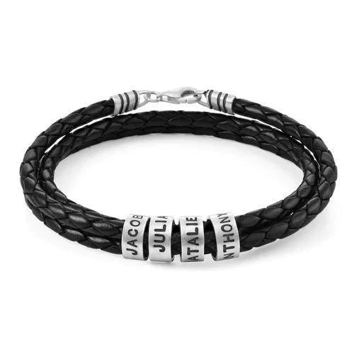 John - Regal Braided Leather Bracelet