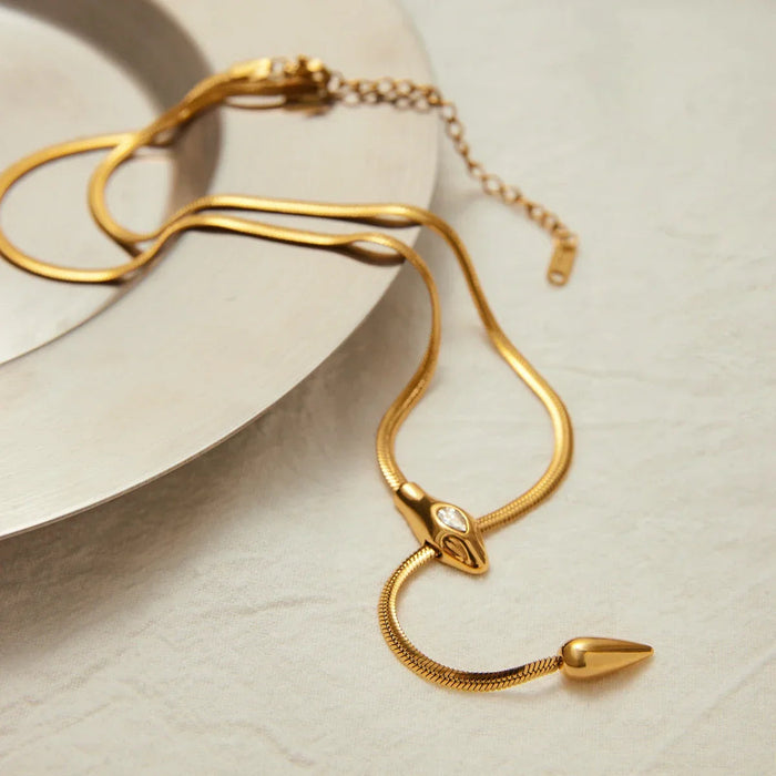 Gold Serpentine Pendant