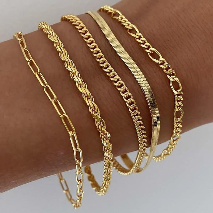 Evie 5pc Classic Bracelets Stack