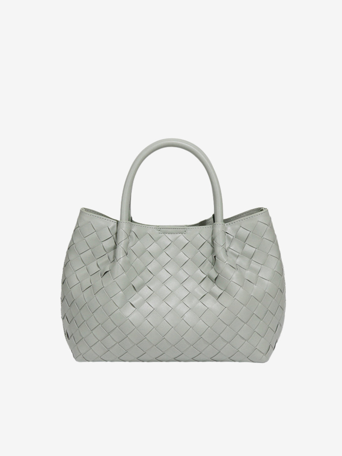 Jasmine | Woven Mini Tote Bag-Shoulder Bag-Urban Devyne-Light Grey-Urban Devyne