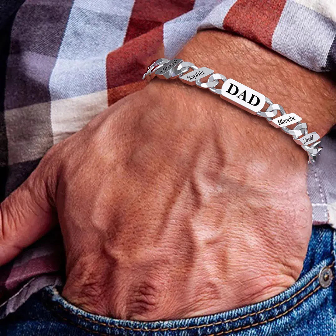 Dad - Timeless Adjustable Cuban Link Chain Bracelet