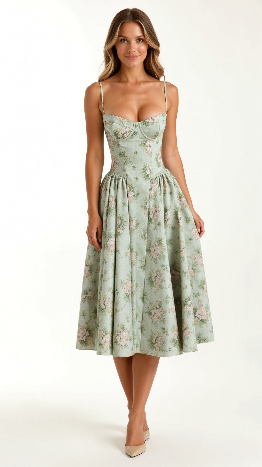 Soraya | Corset Midi Dress
