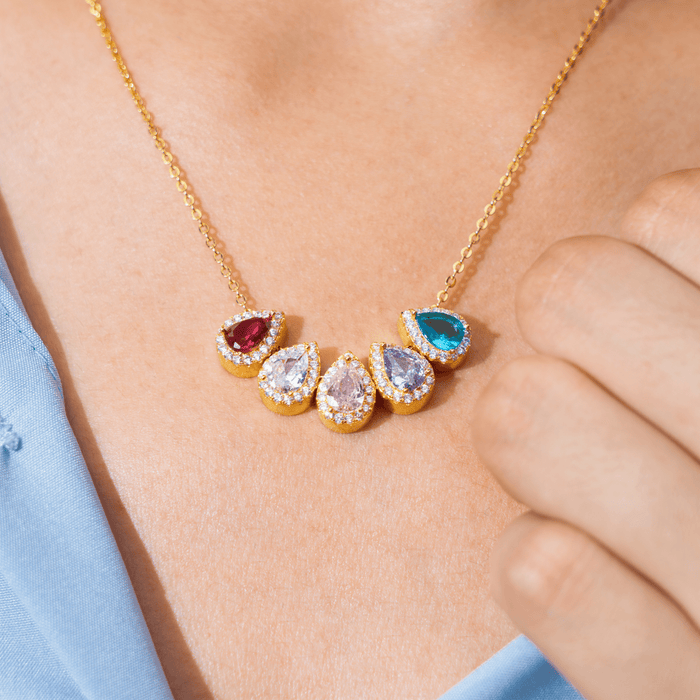 Birthstone Necklace Tears Of Joy