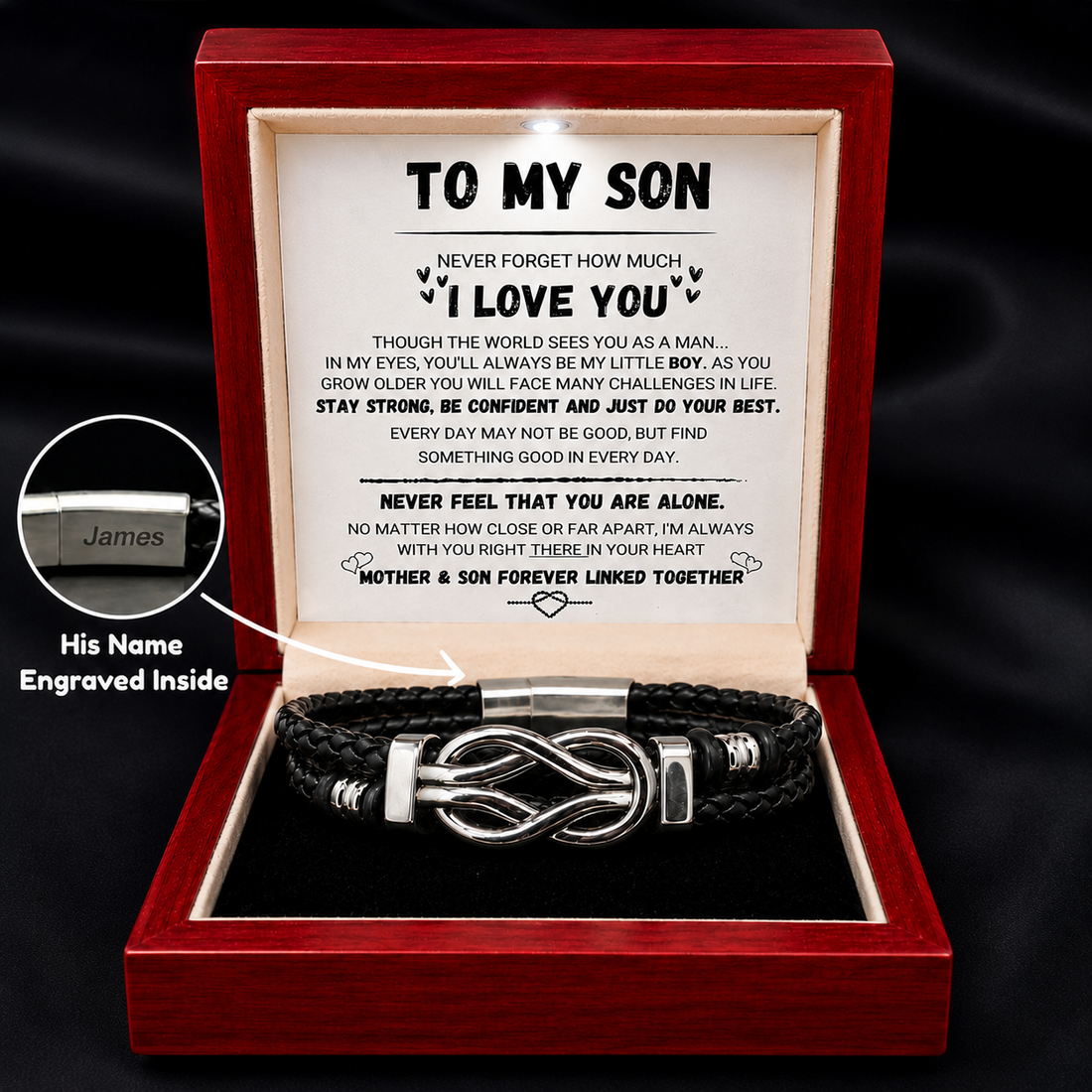 To My Son - Forever Linked - Bracelet
