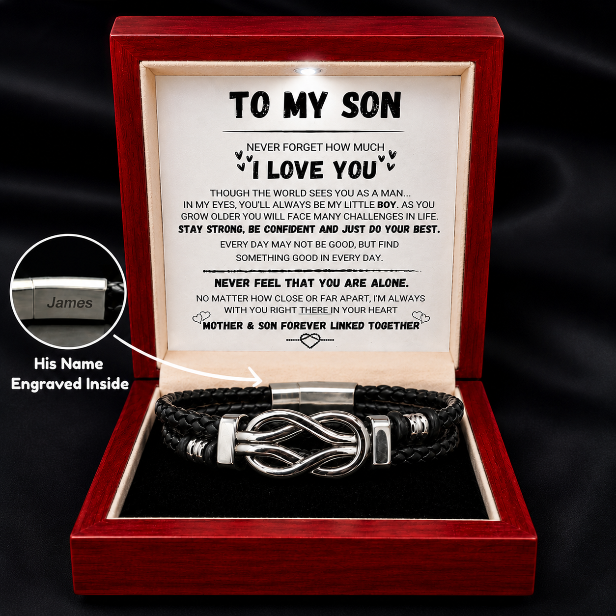 To My Son - Forever Linked - Bracelet