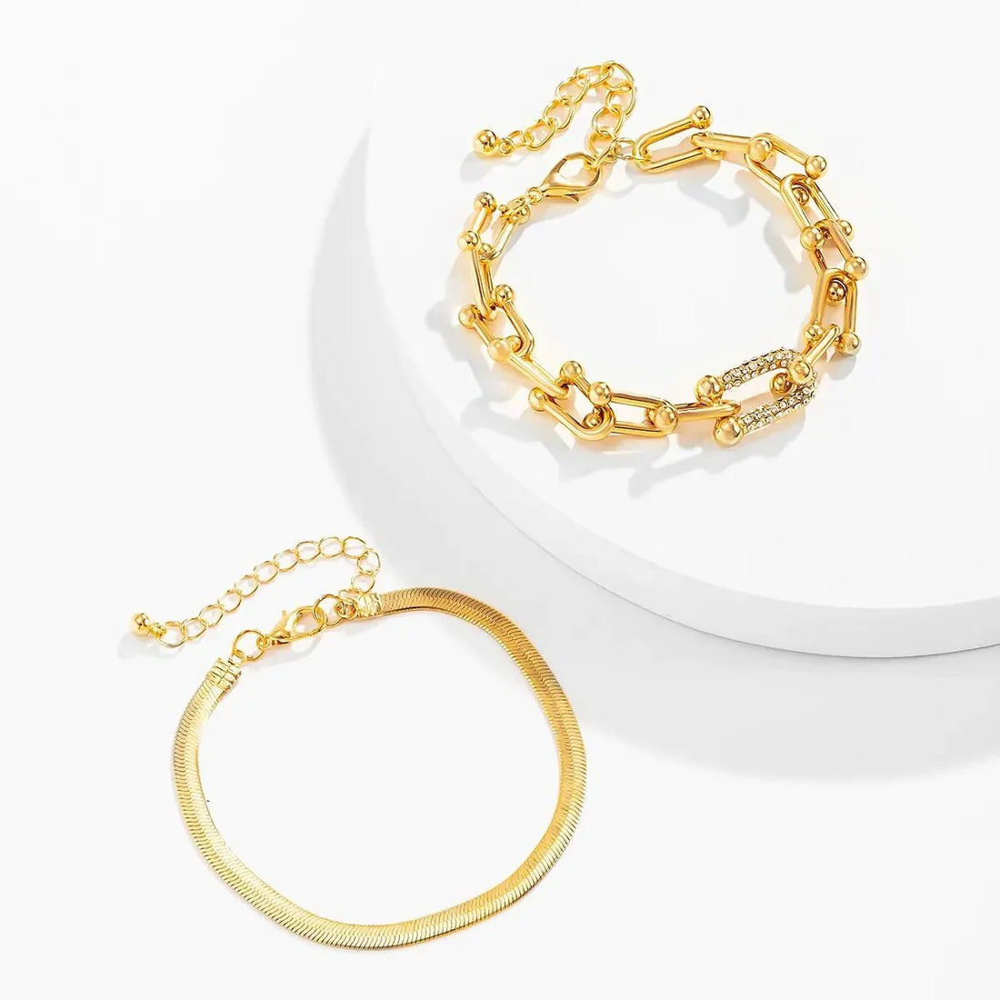 Millie 2pc Herringbone Bracelet Set