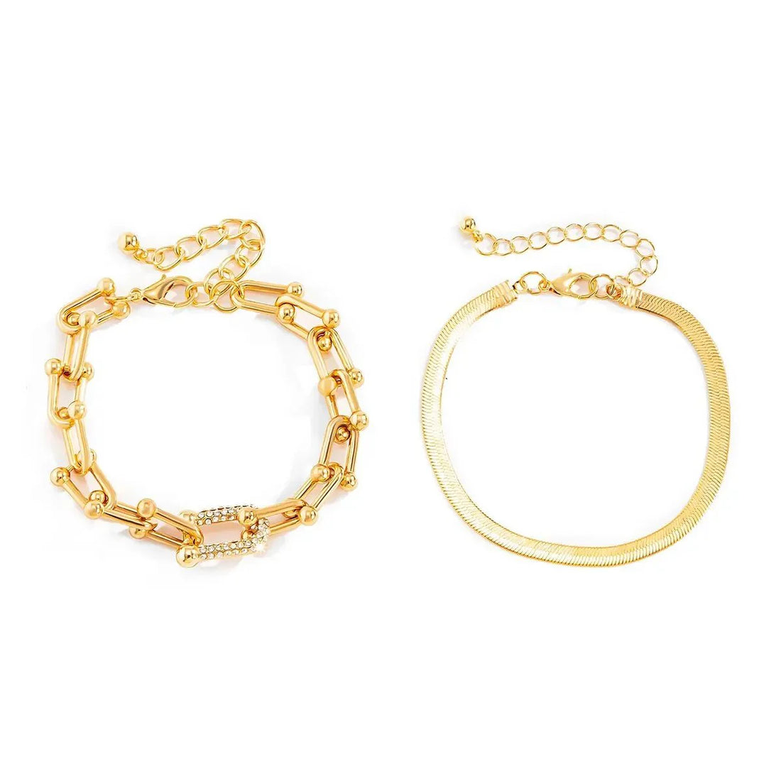 Millie 2pc Herringbone Bracelet Set