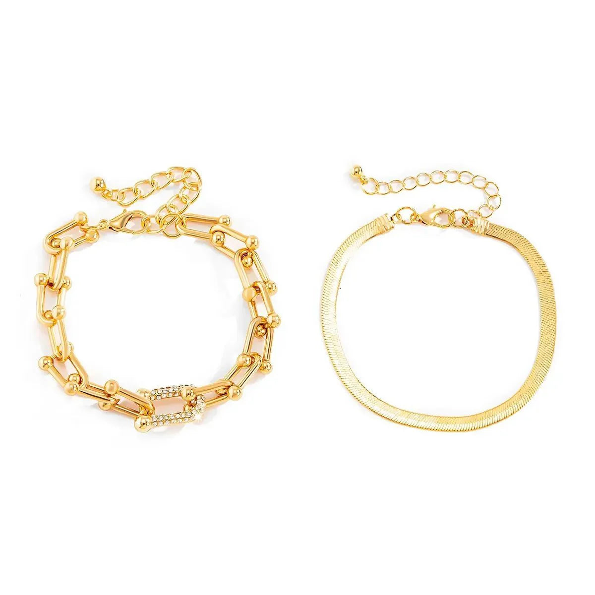 Millie 2pc Herringbone Bracelet Set