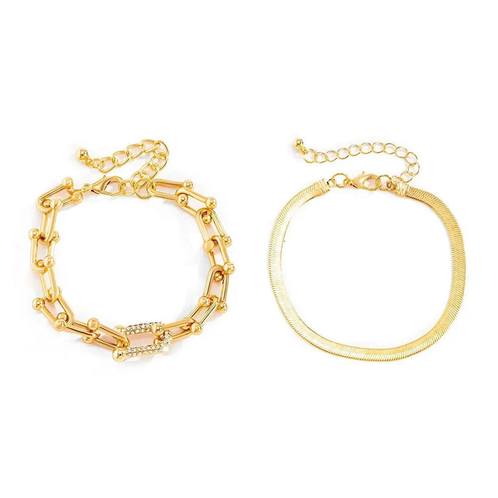 Millie 2pc Herringbone Bracelet Set