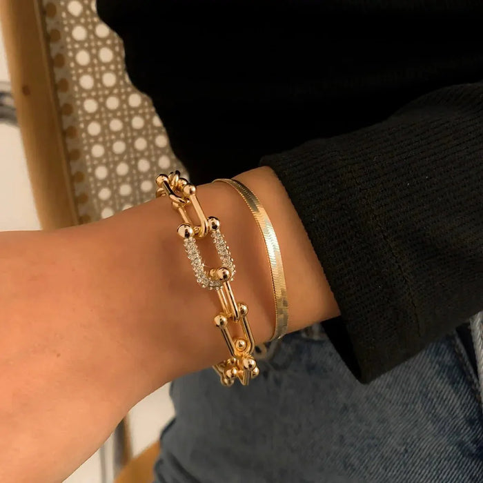 Millie 2pc Herringbone Bracelet Set