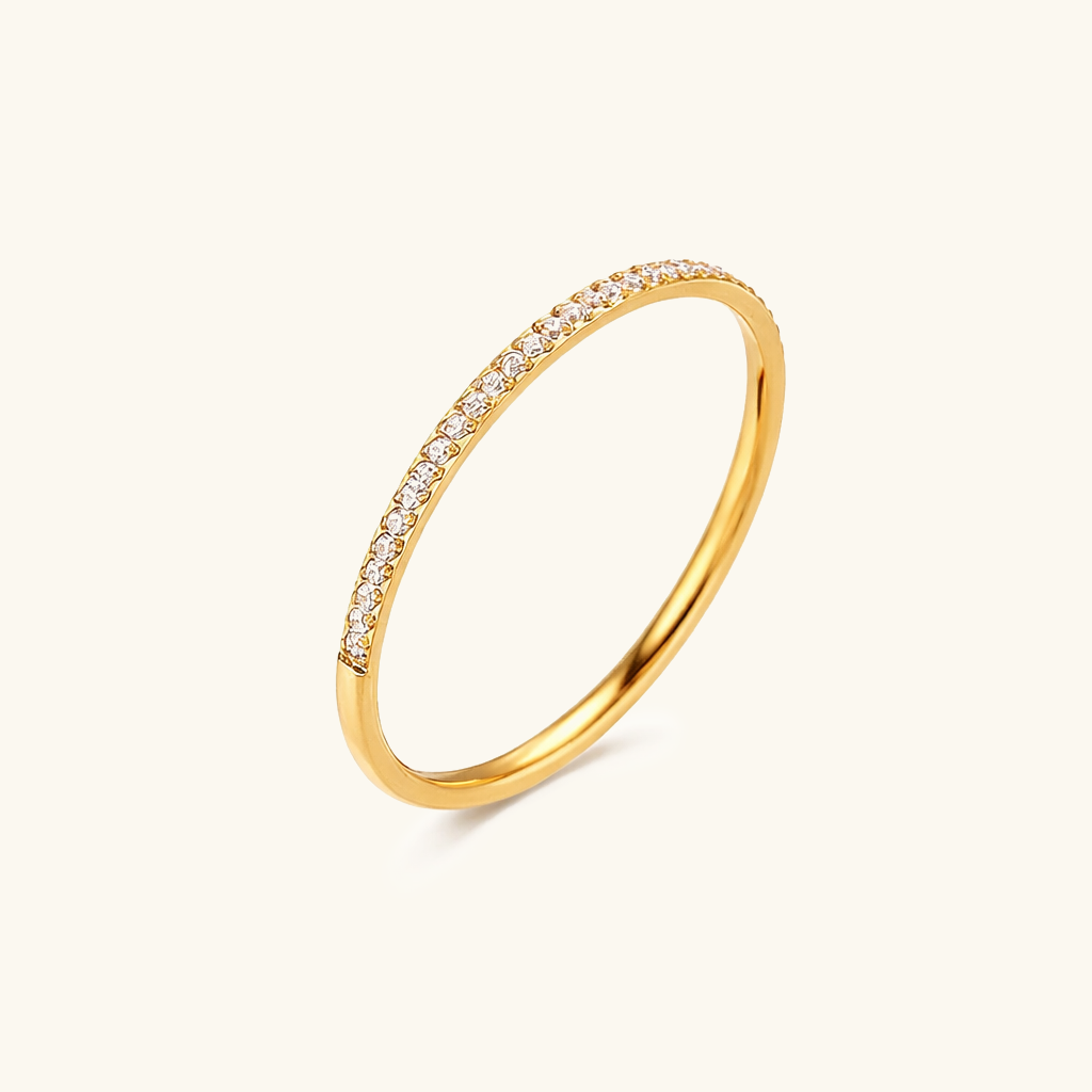 Paved Gold Ring Natalie