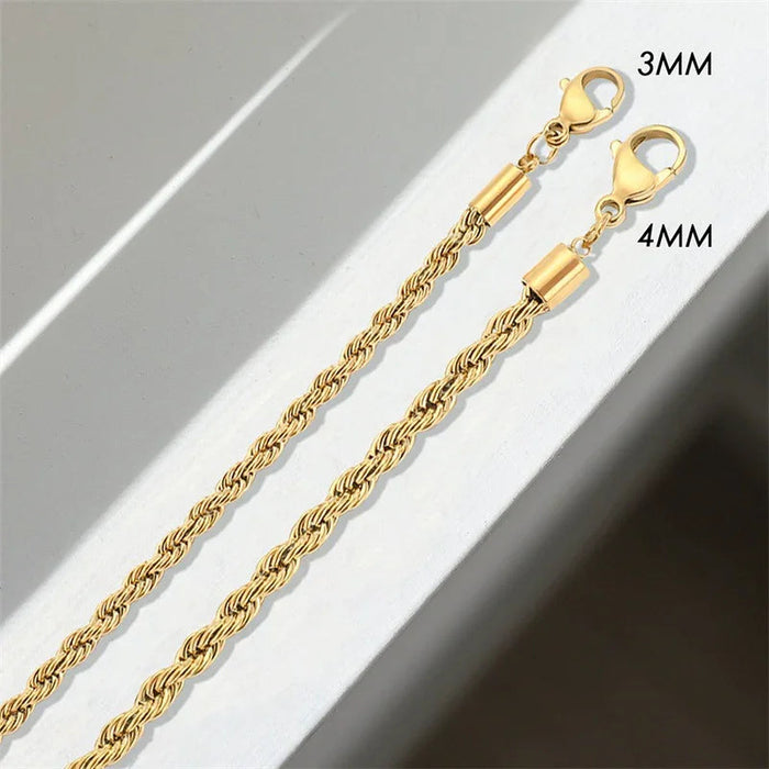 Rope Chain Bracelet in Gold