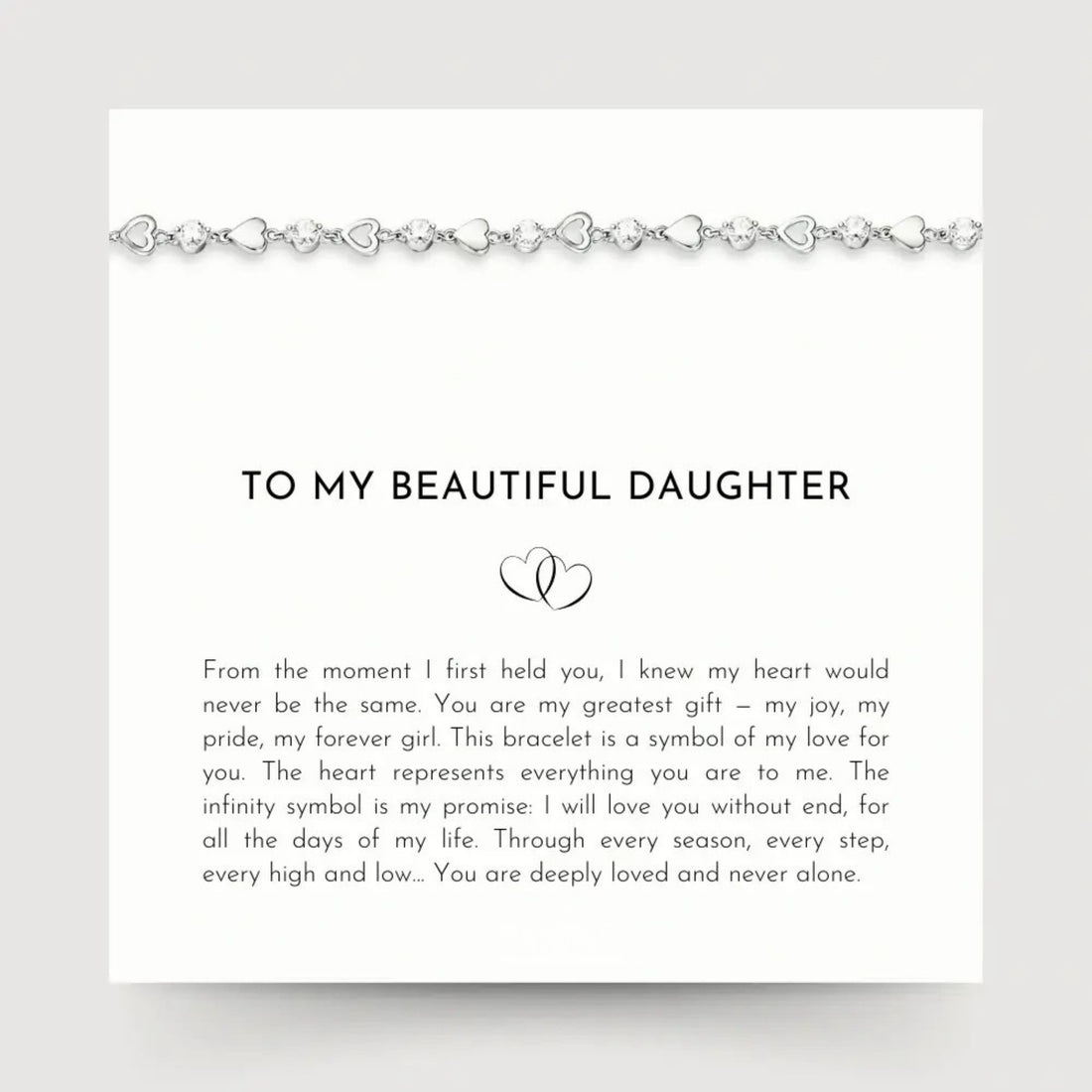 I Love You Bracelet for My Daughter