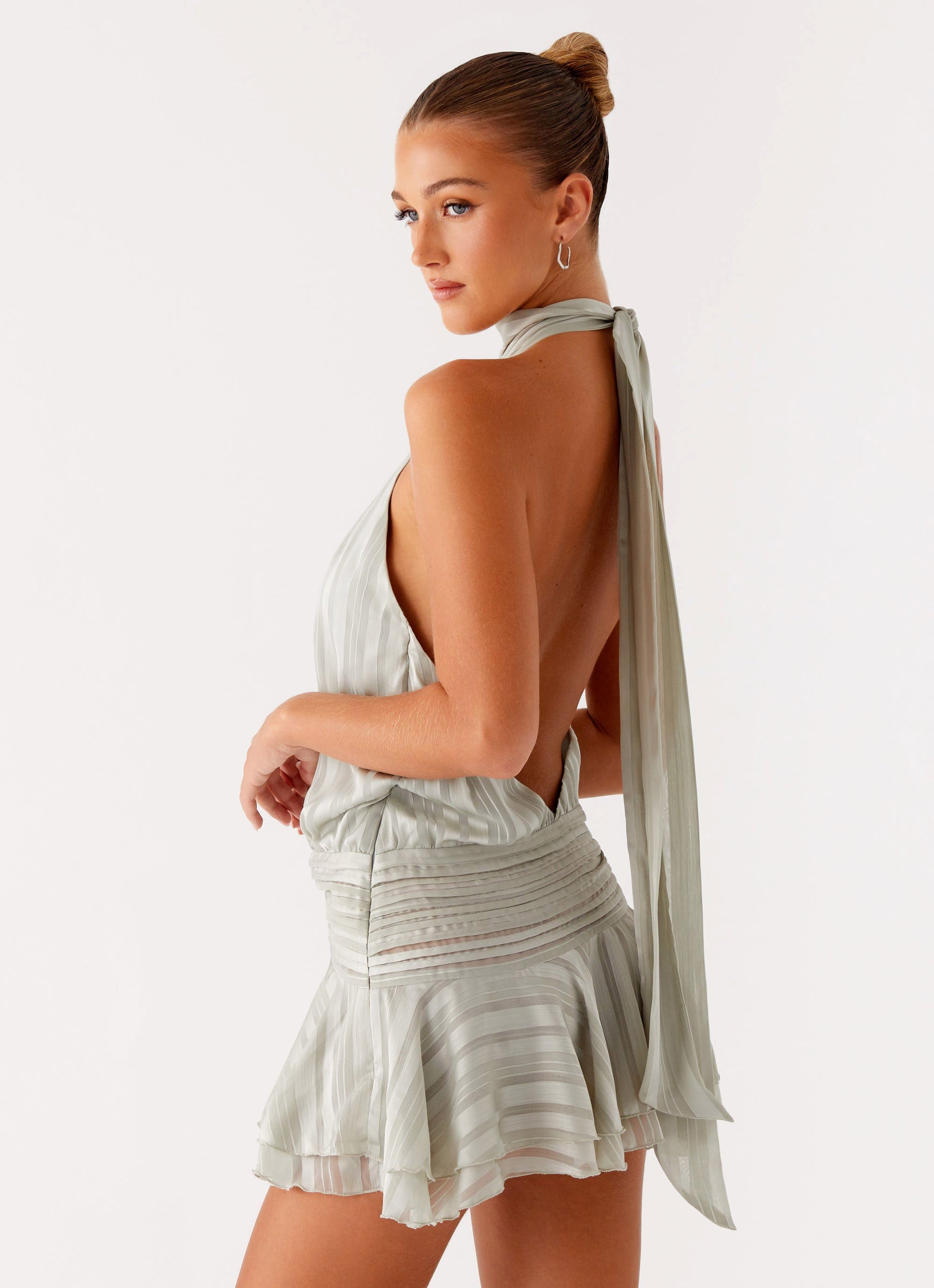 Fleur | Willow Chiffon Mini Dress-Mini Dresses-Urban Devyne-Urban Devyne