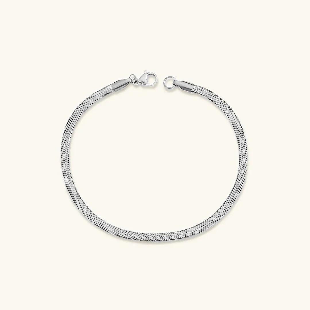 Gold Herringbone Bracelet