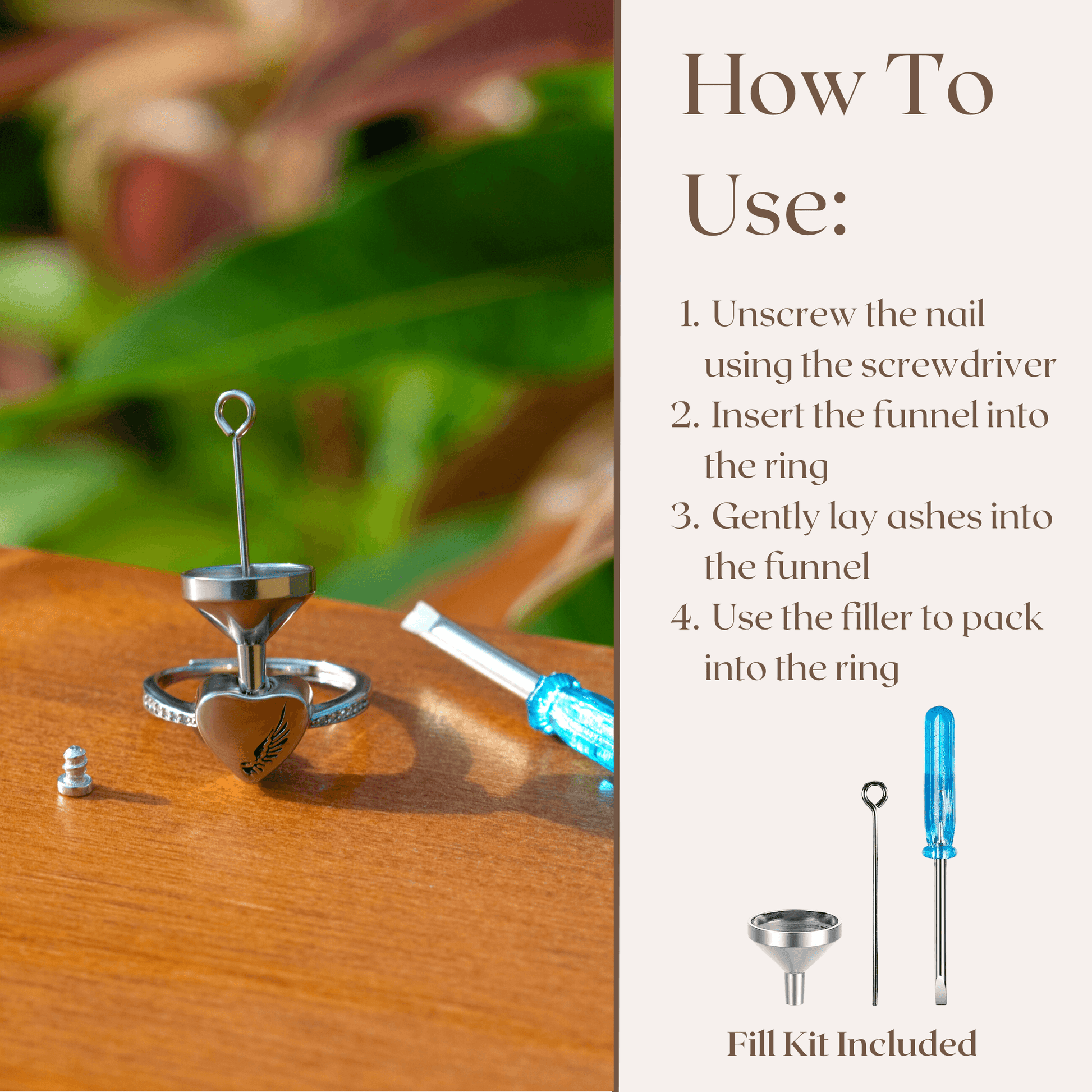 Urn Ring Guardian Angel