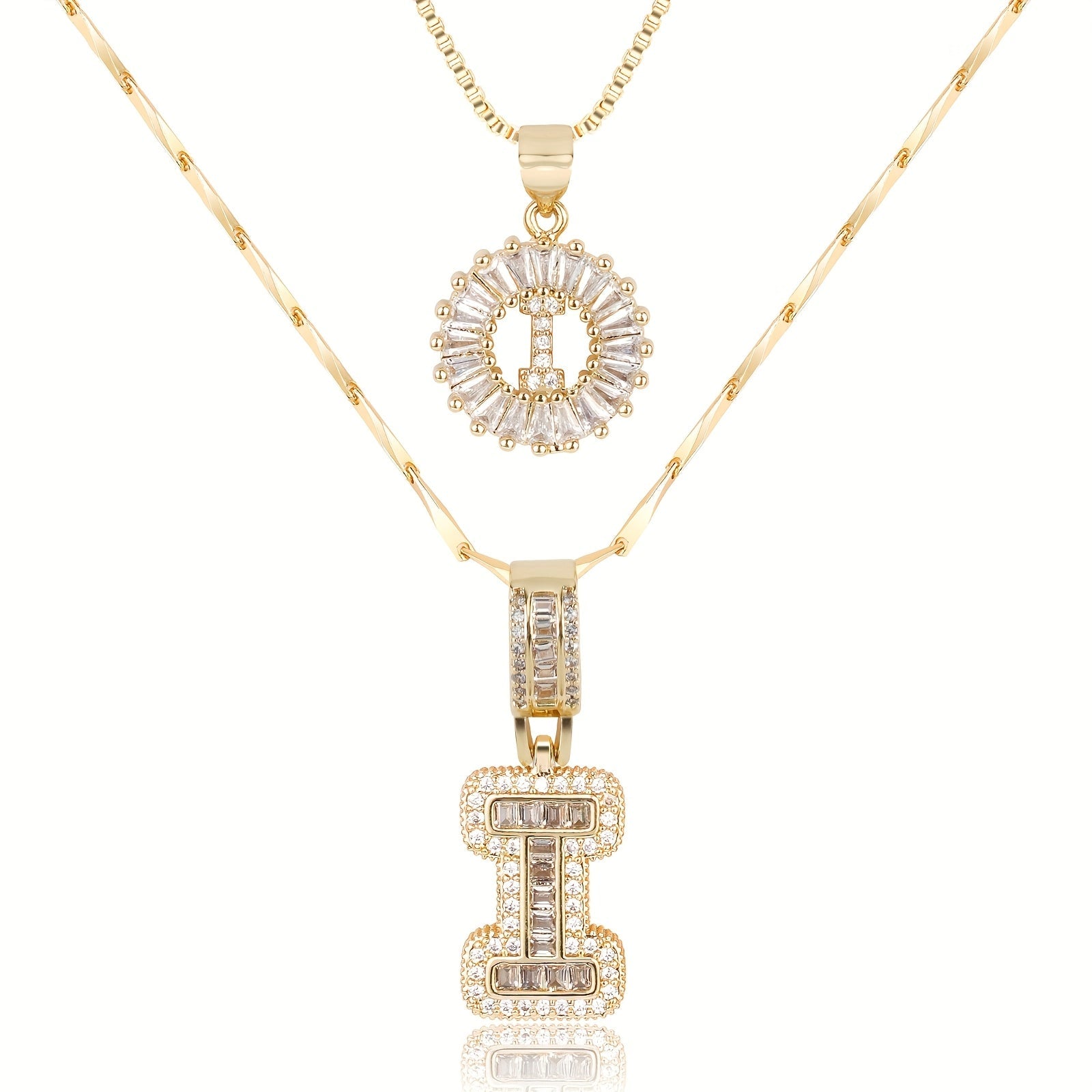 Olivia 14k Diamond Letter Initial Necklaces
