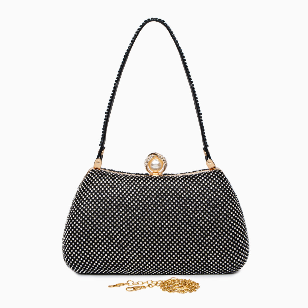 Serina | Glitter Handbag-Handbag-Urban Devyne-Black-Urban Devyne