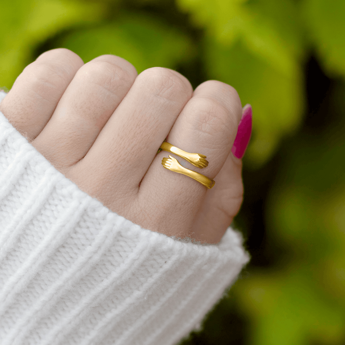 Hug From Heaven Gold Ring