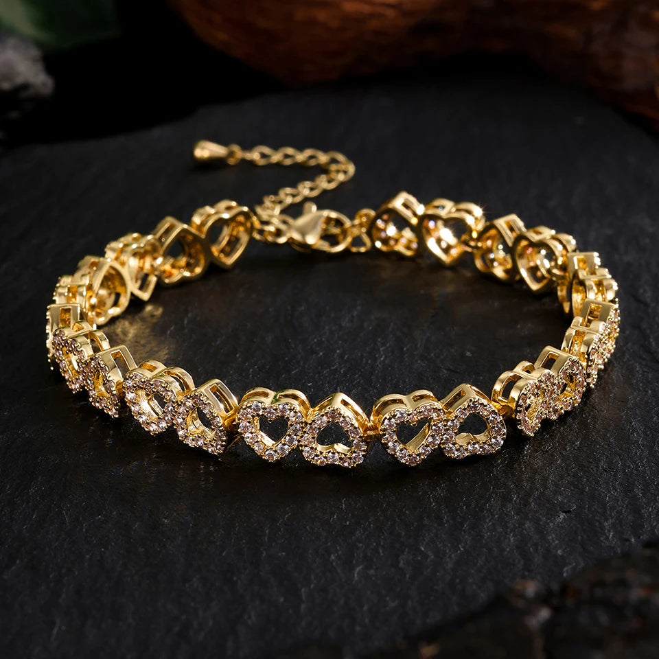 Patricia Love Hearts Diamond Bracelet