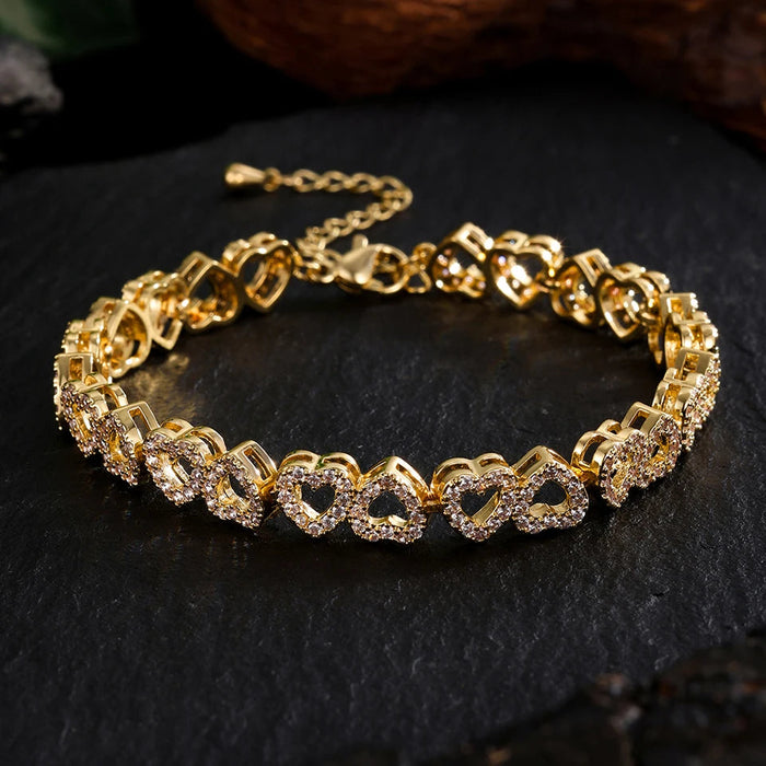 Patricia Love Hearts Diamond Bracelet