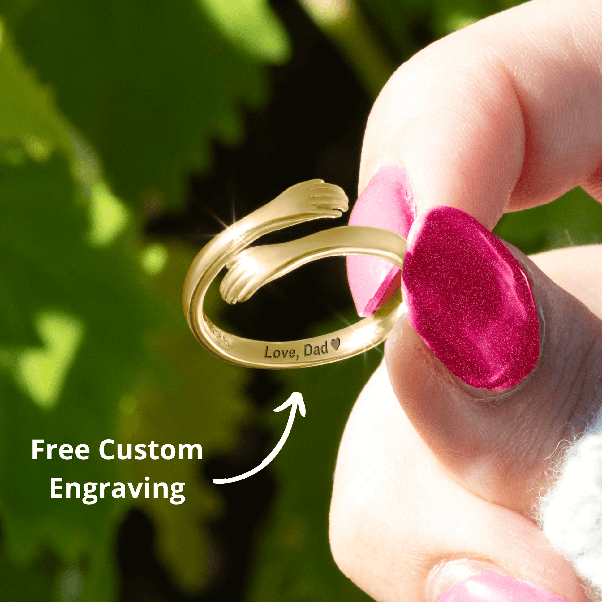 Hug From Heaven Gold Ring