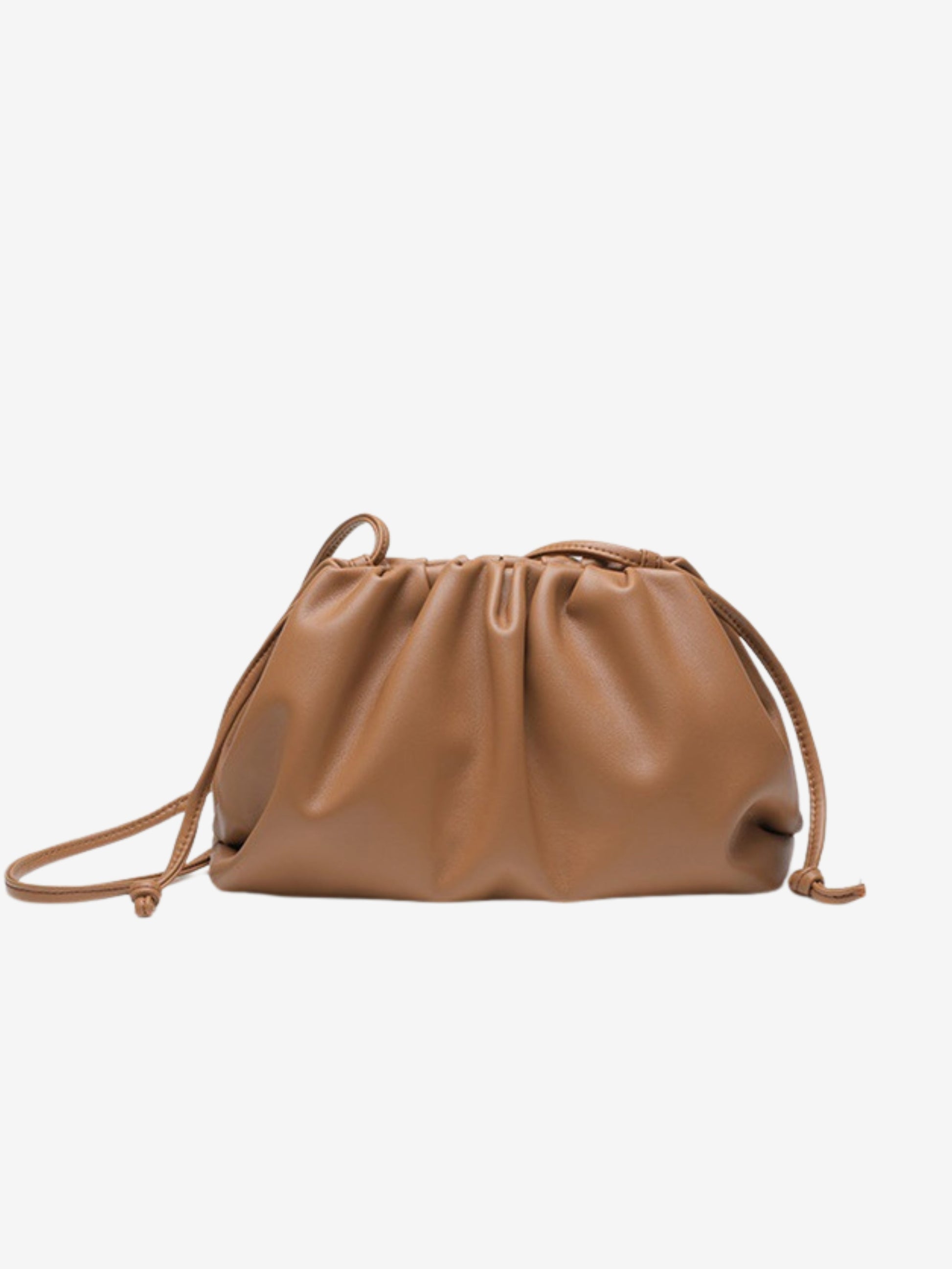 Charlotte | Soft Leather Bag with Pouch Silhouette-Shoulder bags-Urban Devyne-Caramel-Urban Devyne