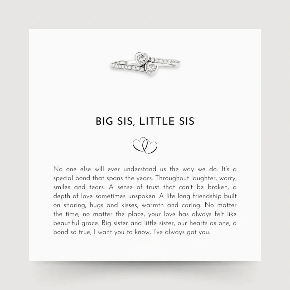 Forever Love Ring for My Sister