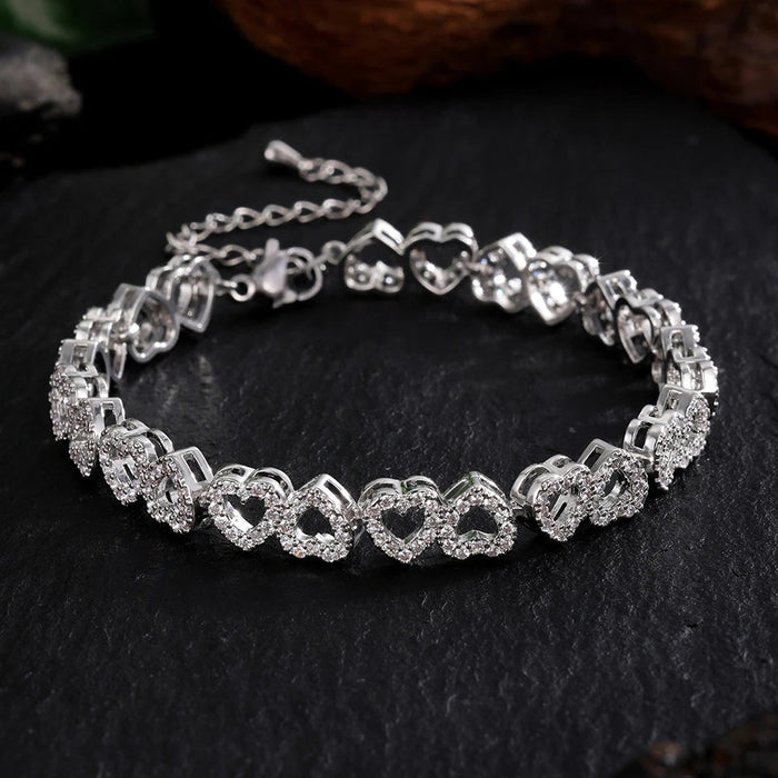 Patricia Love Hearts Diamond Bracelet