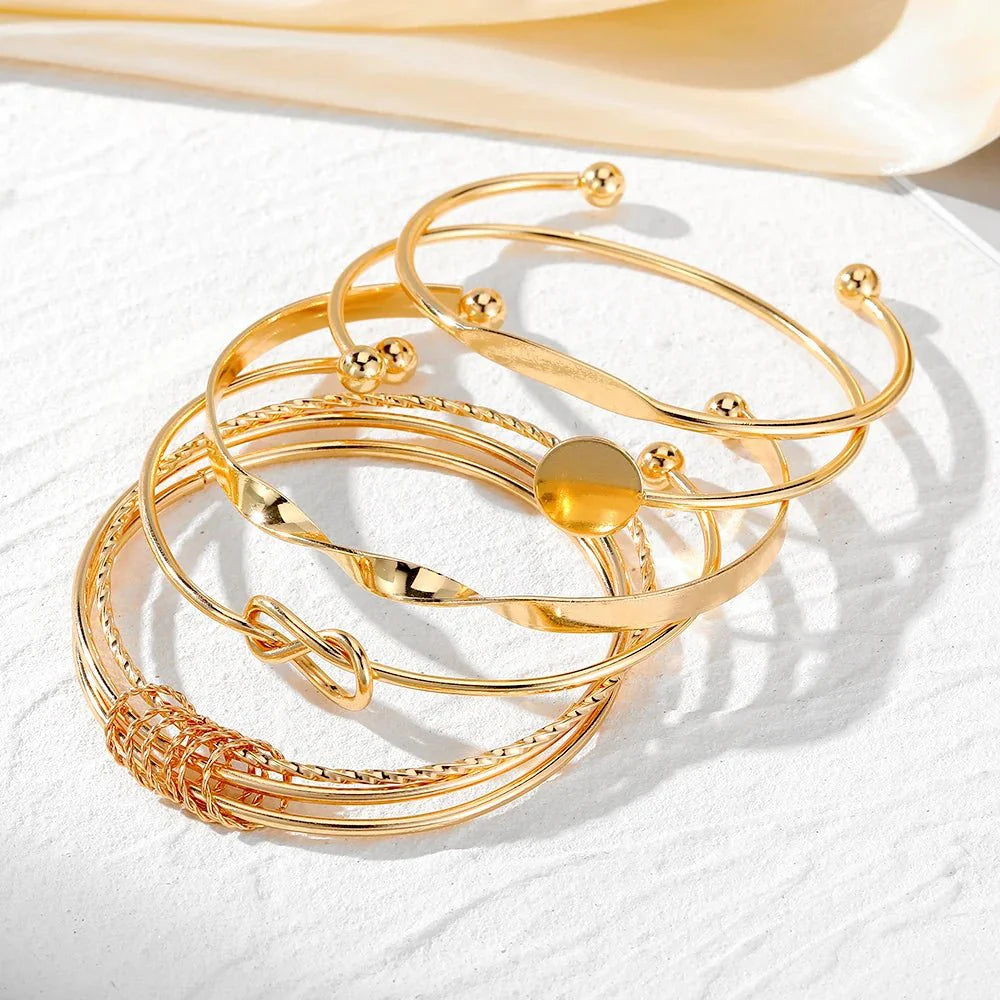 Bonnie Twist Bangle Bracelet Stack