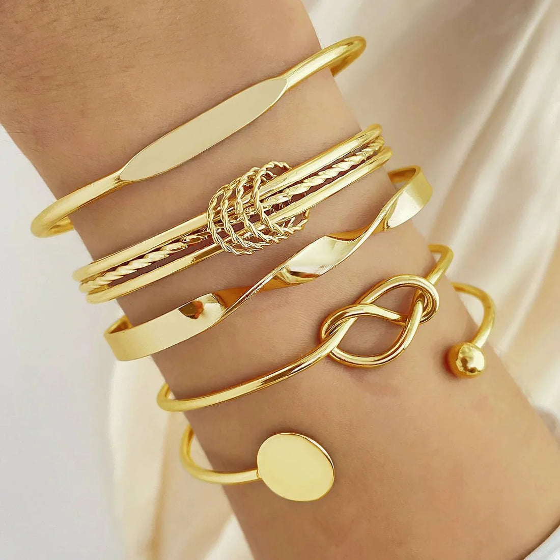 Bonnie Twist Bangle Bracelet Stack
