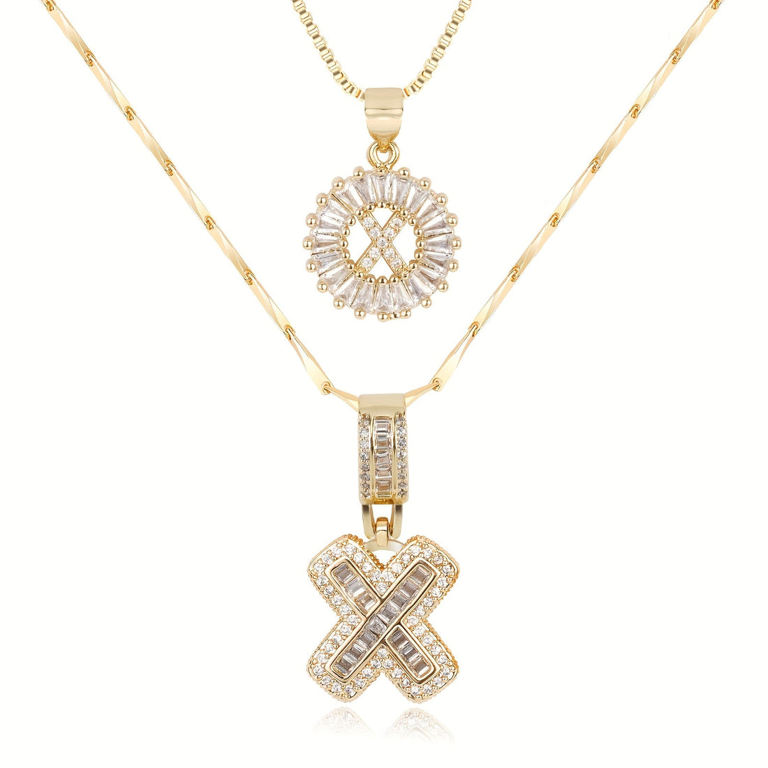 Olivia 14k Diamond Letter Initial Necklaces