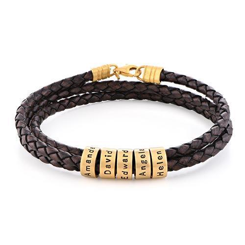 John - Regal Braided Leather Bracelet